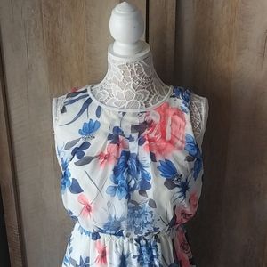 Small Nordstrom Dress Floral Maxi Soieblu New